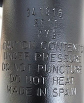 Амортизатор задній газомаслянный KYB Toyota Corolla - AT (01-08), BYD F3, Geely FC, Emgrand 7 / 341816, фото 3