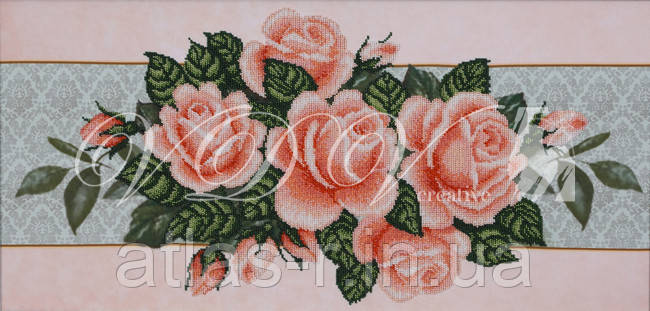 Схема для часткової вишивки бісером "Троянди"