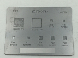 BGA трафарет G1043 msm8956, msm8956, rf5418, wcn3615, bq74296m,
