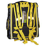 Рюкзак шкільний, JASMINE — Жовтий Ламборджіні, розкладний, 36*29*17 см., фото 5
