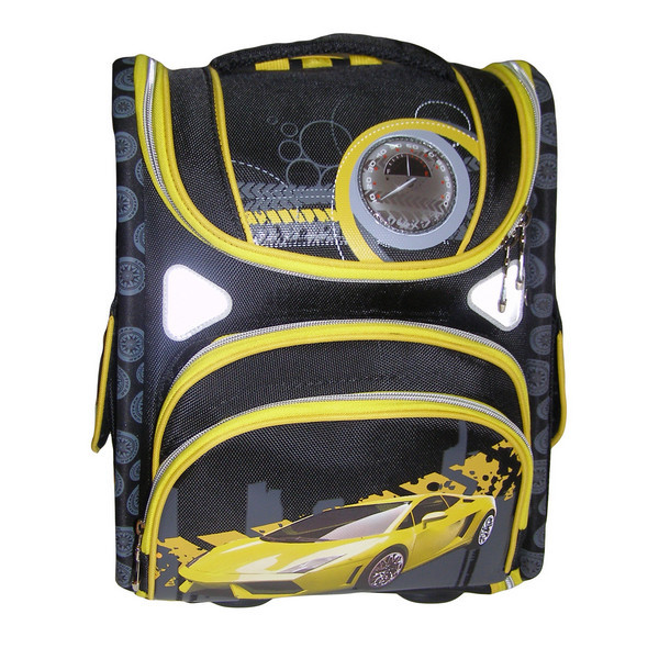 Рюкзак шкільний, JASMINE — Жовтий Ламборджіні, розкладний, 36*29*17 см.