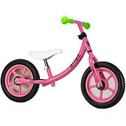 Беговел Profi Kids 12" M 3437-2 Рожевий/Зелений