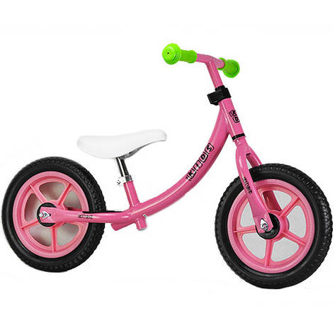 Беговел Profi Kids 12" M 3437-2 Рожевий/Зелений, фото 1