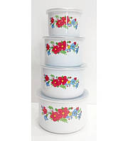 Набір судочків емаль А-Плюс 0965 4 шт.