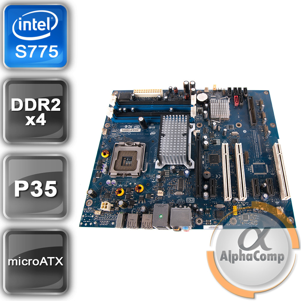 Материнська плата Intel DP35DP (775 • P35 • 4×DDR2) БУ