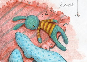 заяц оливер и малыш крепко спят