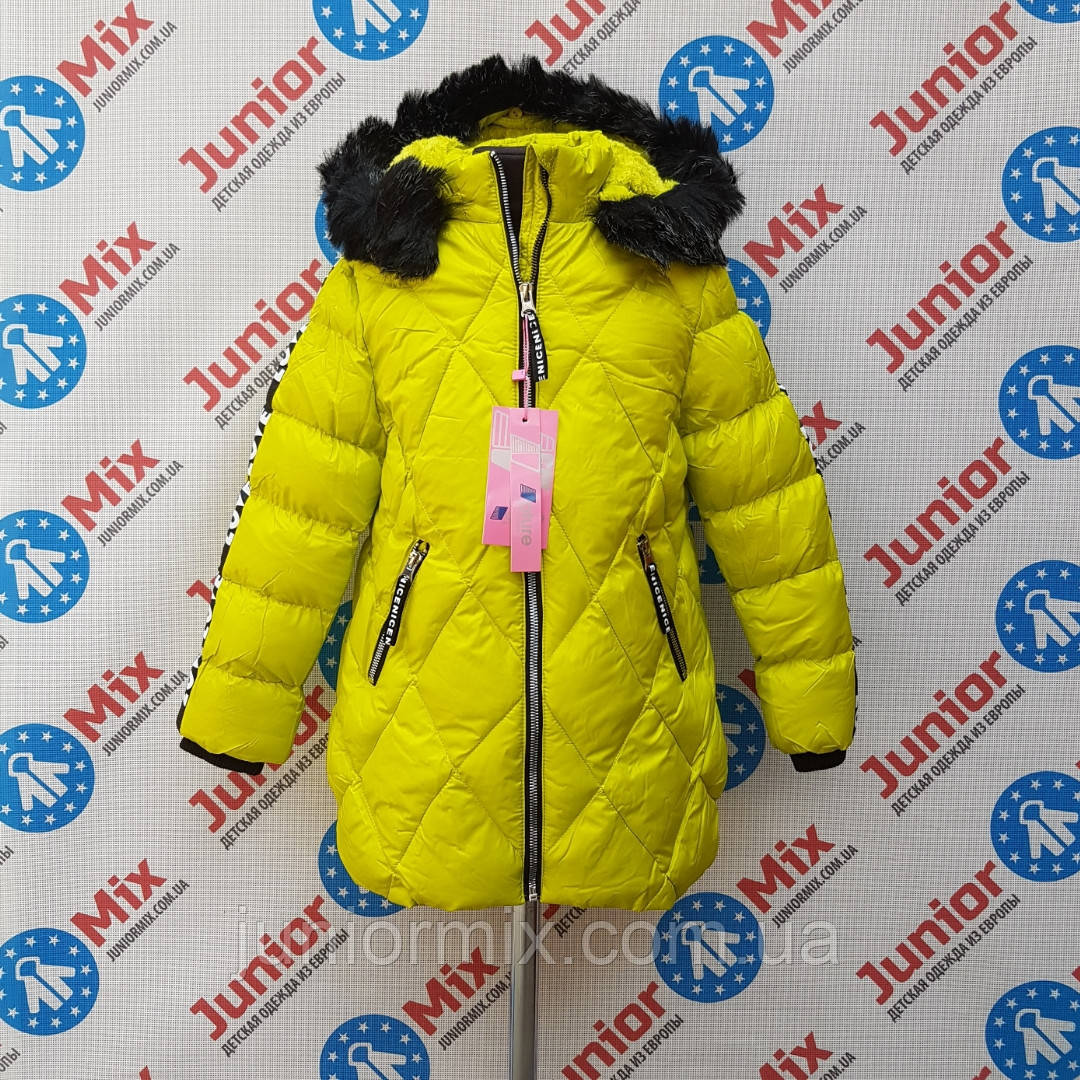 Оптом зимові дитячі куртки для дівчаток NATURE