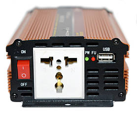 Перетворювач POWERONE 24V-220V 1000W, фото 5