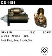 Стартер/2.0 кВт 10,11z/Audi, VW, Skoda, Seat 99" — 1.9TDI, 1.8T