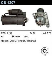 Стартер /2.0кВт z10/ Opel Vivaro, Renault Master 2.2-2.5DCI 01-