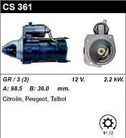 Стартер /2.2кВт z11-12/ Citroen C-25, Peugeot J5 2.5 D/TD