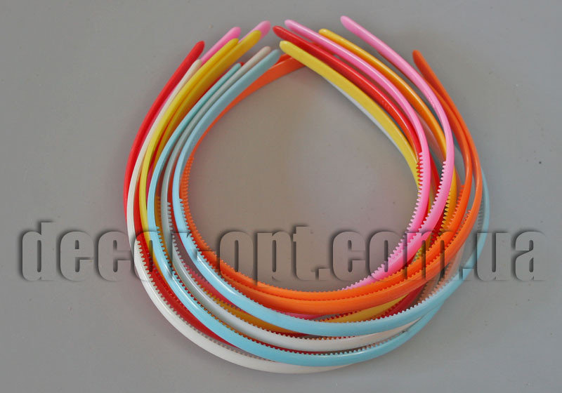Заготівка обруч пластмасовий мікс 0,8 см для ручної роботи 1 шт.
