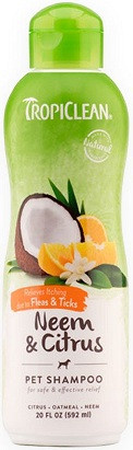 202115 TropiClean Neem-Citrus Шампунь від бліх і кліщів, 592 мл