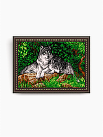 Схема на тканини під вишивку бісером Art Solo VKA3001. Вовки