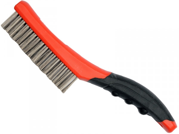 Щітка 4-рядна сталева з пластиковою ручкою YATO, 260 мм