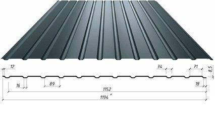Профнастил із фольги фарбований С-8 (0.24 мм PaL), фото 2