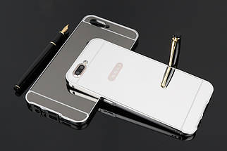 Металевий дзеркальний чохол бампер для OPPO R11 Plus (4 кольори в наявності) , фото 3