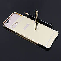 Металевий дзеркальний чохол бампер для OPPO R11 Plus (4 кольори в наявності) , фото 6