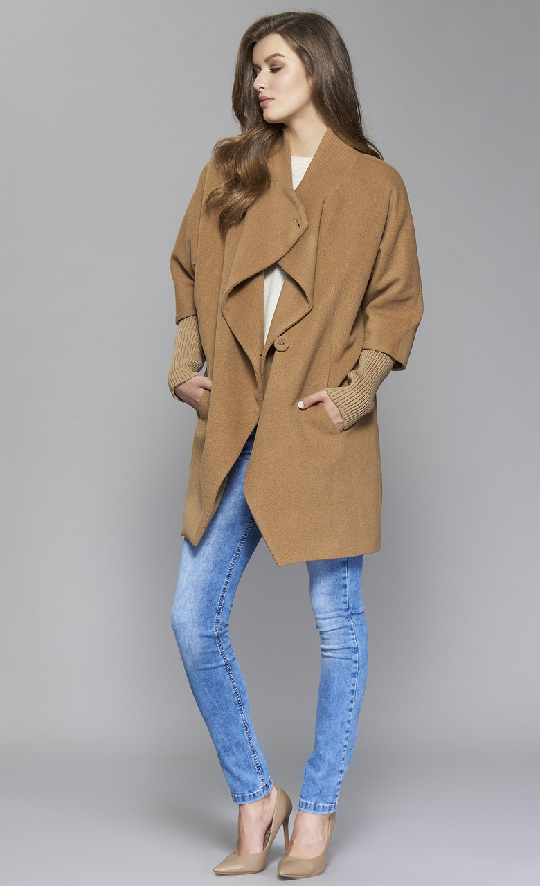Женское пальто Abbie Zaps цвета кемел. Размеры M,L - фото 2 - id-p563464436