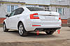 Skoda Octavia A7 2013 -  накладки під задній бампер (імітація вихлопних труб як на RS), фото 2