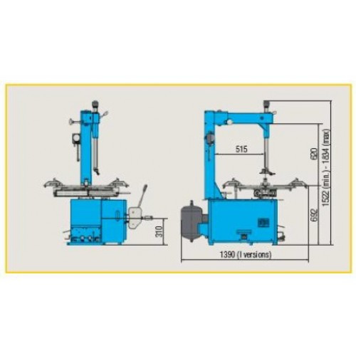 Шиномонтажный стенд с захватом диска 10"-23" Ravaglioli G7240I-20 - фото 2 - id-p563608161