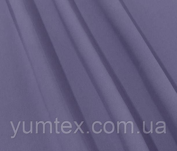 Тканина для штор і римської штори блекаут однотонний матовий колір лілово-сірий