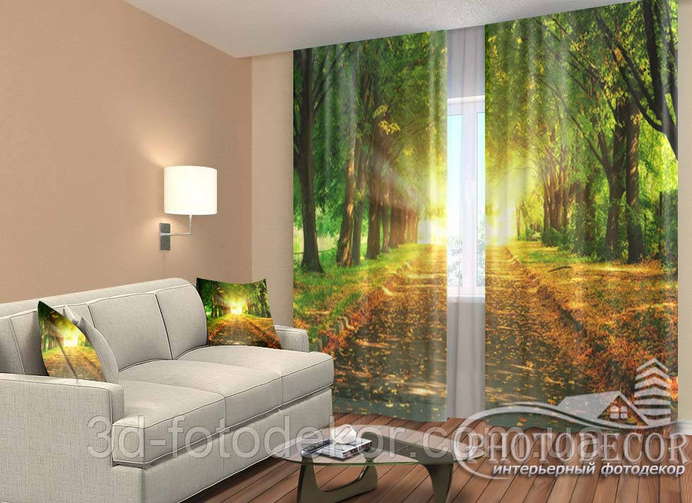 ФотоШтори "Парк" 2,5 м*2,9 м (2 полотна по 1,45 м), тасьма