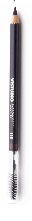 Vistudio Eyebrow Pencil - Пудровий олівець для брів з щіткою 118, 1.8 м