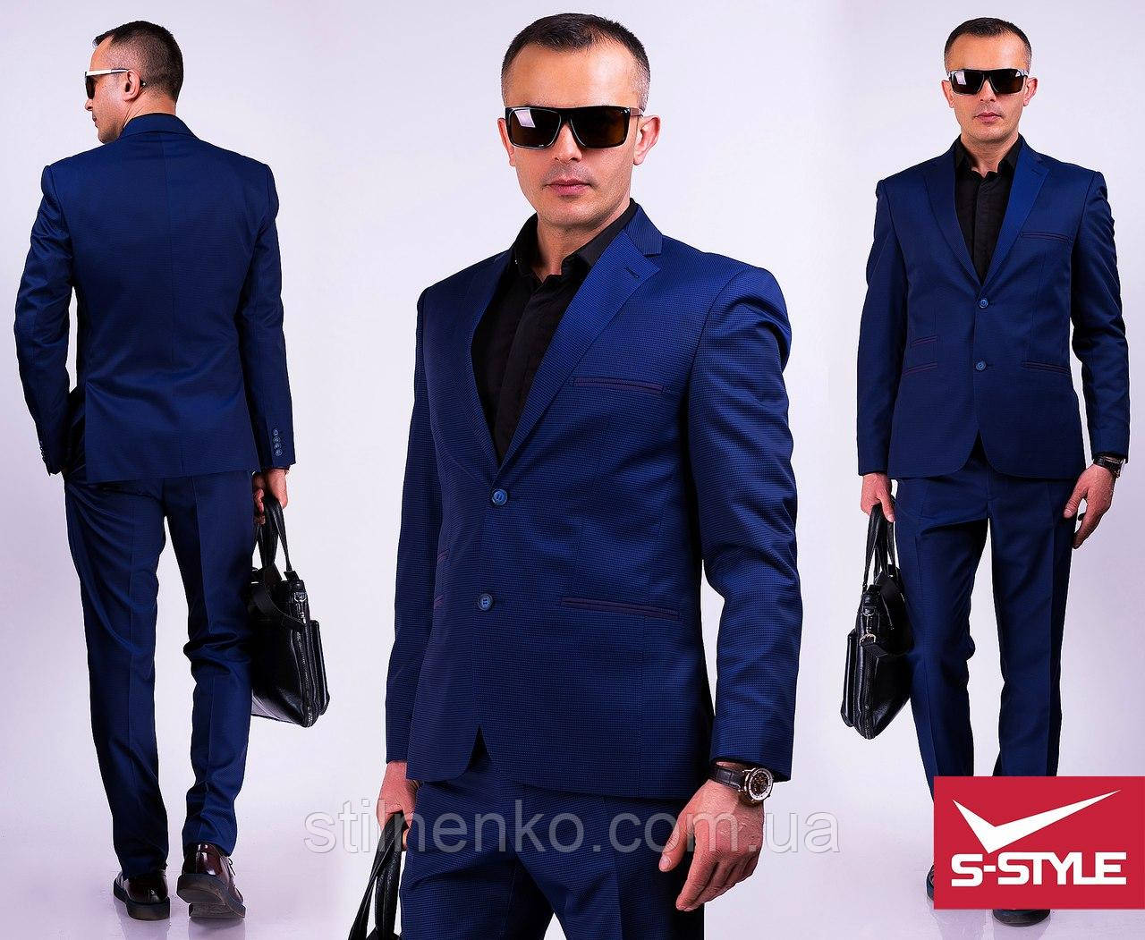 Купить Модный мужской костюм,классический,с принтом, цена 2466 грн ...