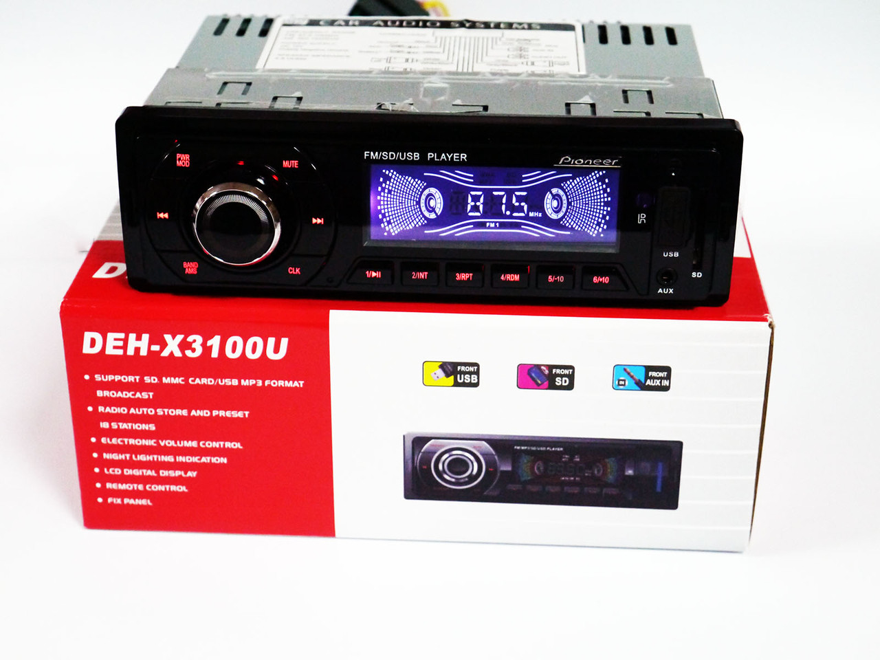 Автомагнітола DEH-X3100U — USB+SD+FM+AUX