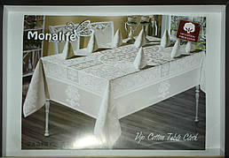 Комплект столового белья на 12 персон "Monalife" VIP cotton 160*300