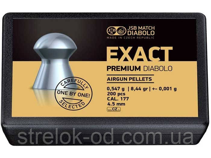 Пули для пневматики Diabolo EXACT PREMIUM 4,5  0,547 гр  200 шт, фото 1