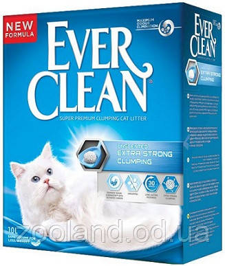 123441 Ever Clean Extra Strong наповнювач грудкується без запаху, 10 л