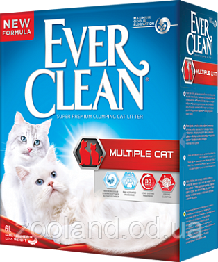 123450 Ever Clean Multiple Cat наповнювач грудкується без запаху, 10 л