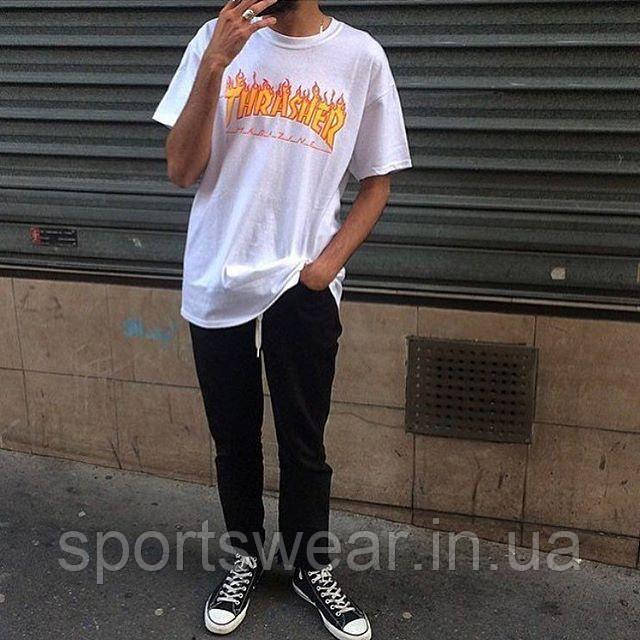 Футболка чоловіча Thrasher Flame. Всі розміри | Трешер Футболка "" В стилі Thrasher ""