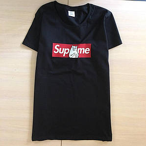 Футболка Supreme RipNDip жіноча Collaboration | Футболка Супрім "" В стилі Supreme ""