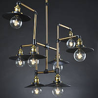 Світильник loft Vintage Industrial (Fundamental key) / 8 Lamp Edison
