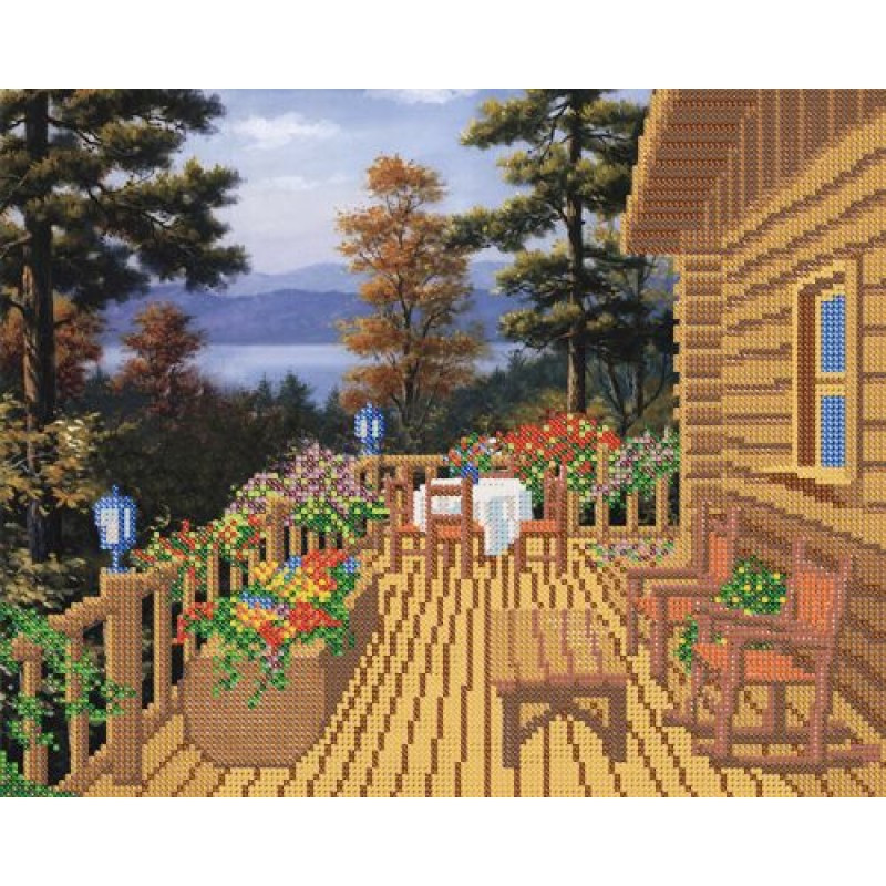 Схема для вишивання бісером Дачний будиночок РКП-033, фото 1