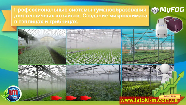 система туману високого тиску для ферм_теплиц_грибниц система туманоутворення для теплиці