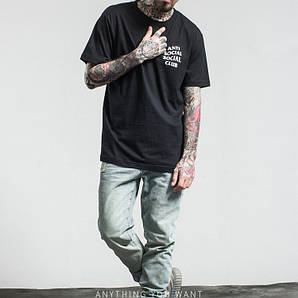 Футболка A. S. S. C. Anti Social social club чоловіча |Бирки | Футболка АССК "" В стилі Anti Social Social