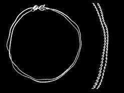 Ланцюжок на шию сріблястий