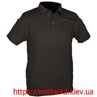 Футболка поло Mil-Tec Tactical Quickdry Poloshirt чорна