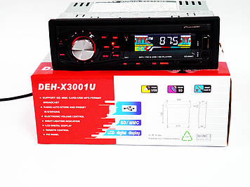 Автомагнітола DEH-X3001U — USB+SD+FM+AUX