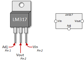 Мікросхема LM317 T Регулятор Напруження AC 1.2 У до 37 В 1.5A TO-220 лінійний стабілізатор