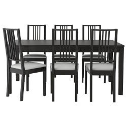 Стол Степ из бука (IKEA) черный  110х70х75