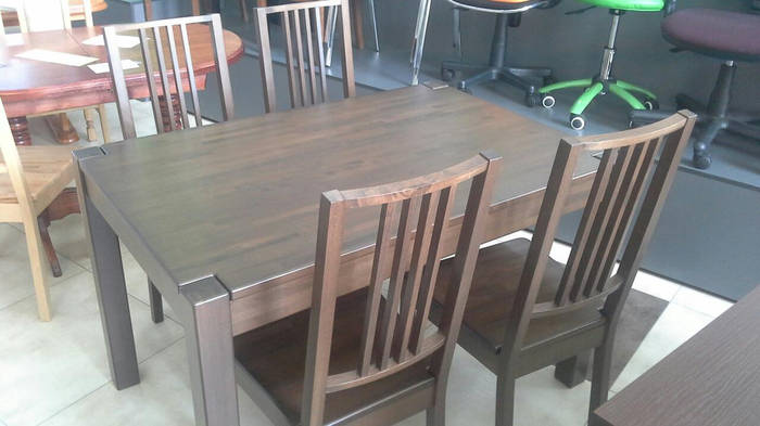 Стол Степ Плюс из бука проходная нога (IKEA) черный 120х80х75, цена ...