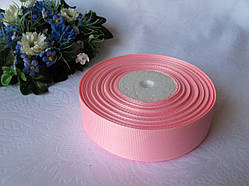 Репс однотонний на метраж. Колір рожевий. Ширина 2.5 см