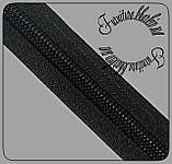 Блискавка рулонна спіральна No10 чорна, полотно 35 мм., фото 2