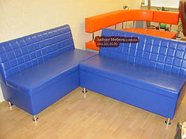 Недороги дивани для кафе "Кубик" синій 120х60х90см