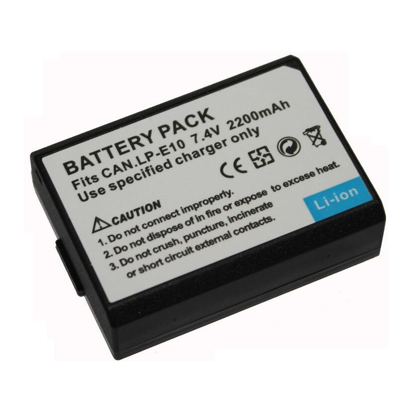 Акумулятор для фотоапаратів CANON 1100D, 1200D, 1300D - LP-E10 - 2200 ma